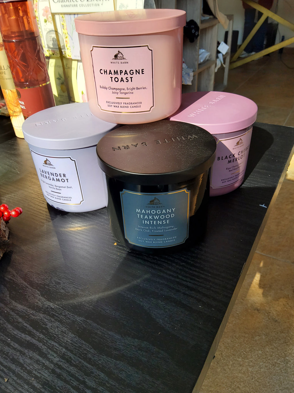 WHITE BARN VELAS DE 3 MECHAS