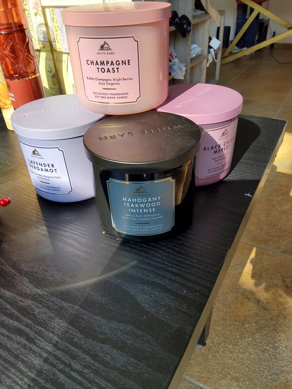 WHITE BARN VELAS DE 3 MECHAS