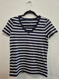 GAP FAVORITE STRIPE V-NECK T-SHIRT WOMEN