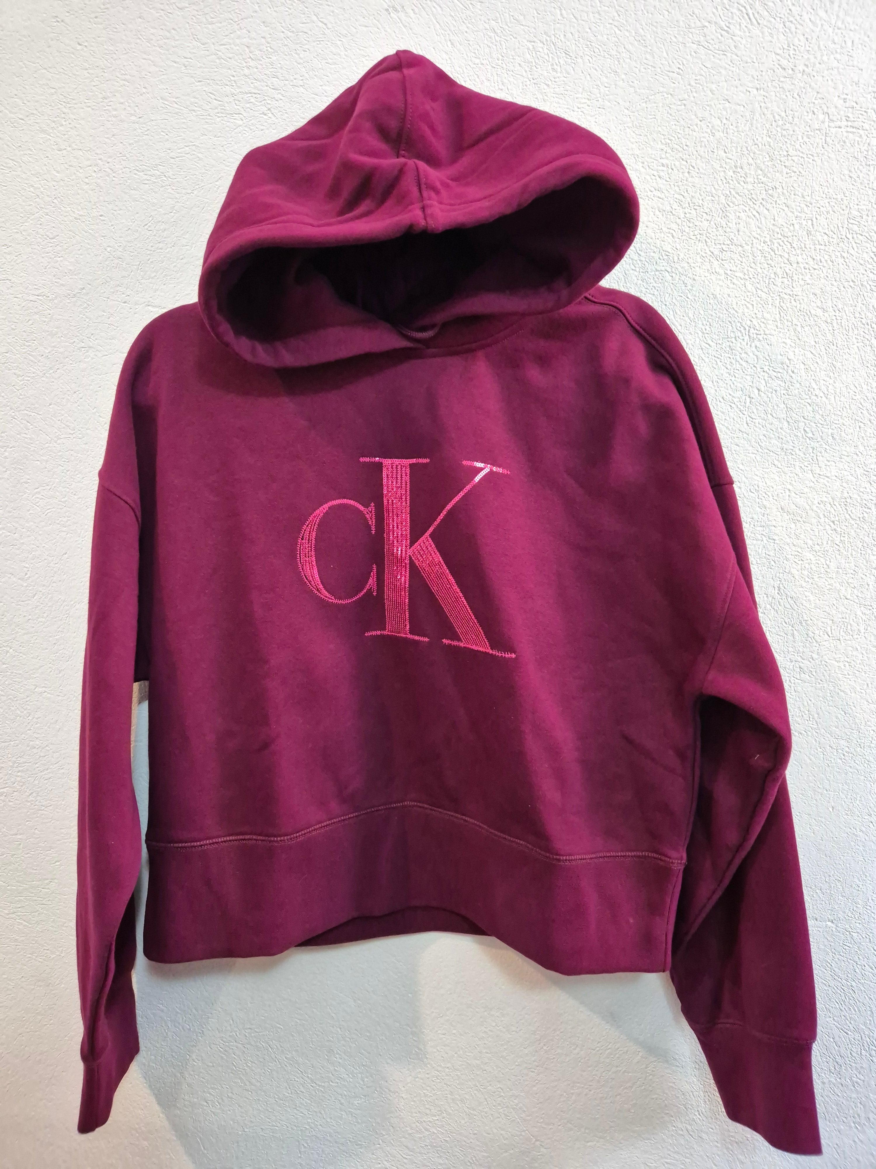 CALVIN KLEIN HODDIE SEQUIN LOGO PO WOMAN