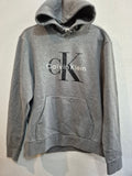 CALVIN KLEIN MONOLOGO HOODIE DARK GREY